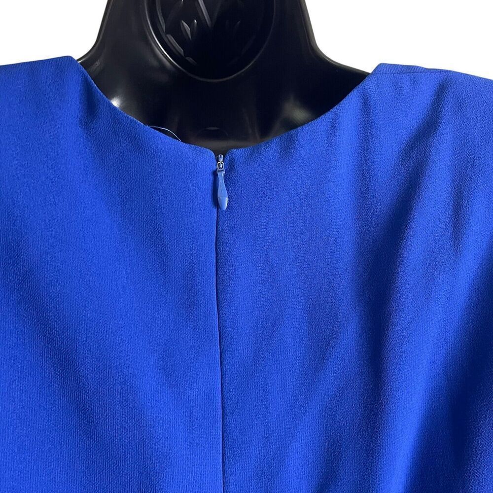 Lilli Diamond Vintage Blue Sheath Midi Rhinestone Beaded Dress Long Sleeve 10 - Picture 6 of 15
